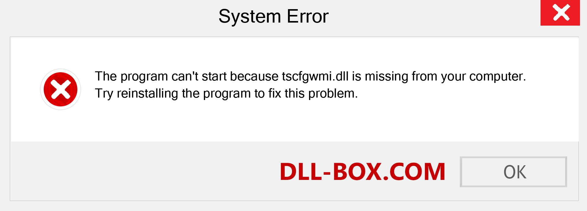  tscfgwmi.dll file is missing?. Download for Windows 7, 8, 10 - Fix  tscfgwmi dll Missing Error on Windows, photos, images